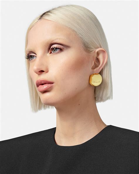 versace sphere earrings.